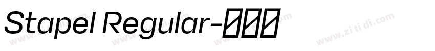 Stapel Regular字体转换